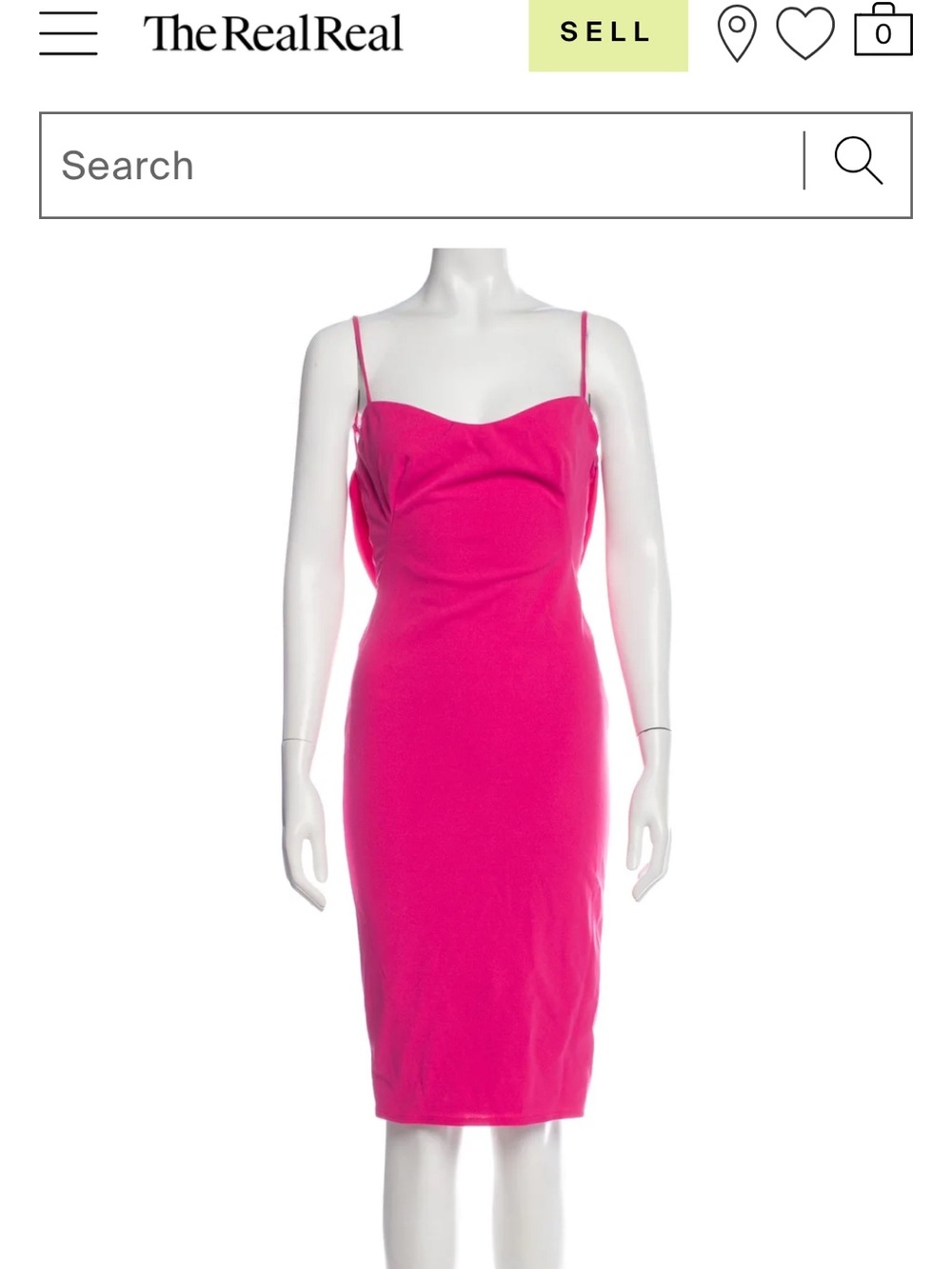 Katie May Los Angeles Damn Gina Midi dress cowl drape back pink small 2/4